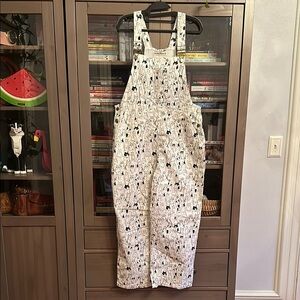 Cat Print Overalls